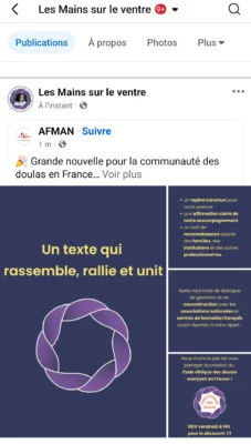 Mode d'emploi Code éthique des doulas exerçant en France